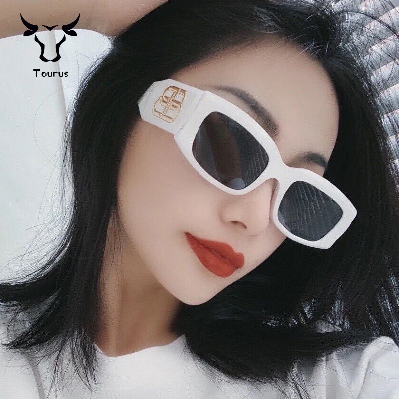 Thời trang mới kính râm gọng vuông nhỏ cổ điển Kính râm xu hướng cá tính Âu Mỹ