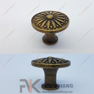 Núm kéo cửa tủ đồng cổ NKD061 (Màu Đồng Cổ)
