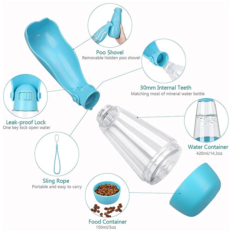 Bình Uống Nước Trọng Lượng Nhẹ Đa Năng Tiện Dụng Cho Thú Cưng