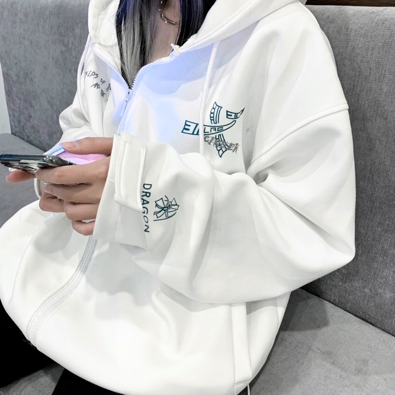 Áo jacket form rộng CINDER local brand (Jacket Trống Đồng), áo hoodie zip nam nữ unisex đẹp