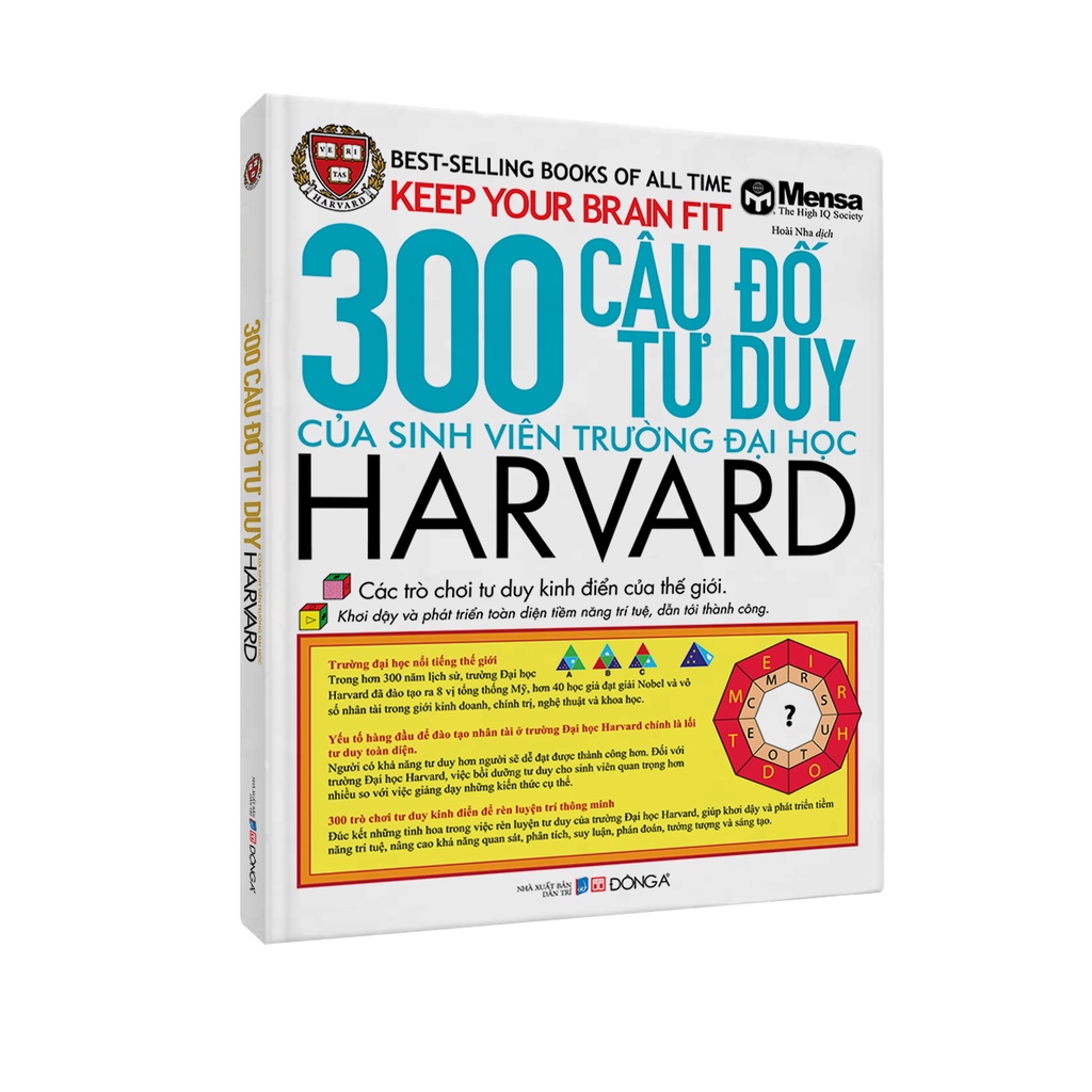 Sách Đông A - 300 Câu Đố Tư Duy Của Sinh Viên Trường Đại Học Harvard