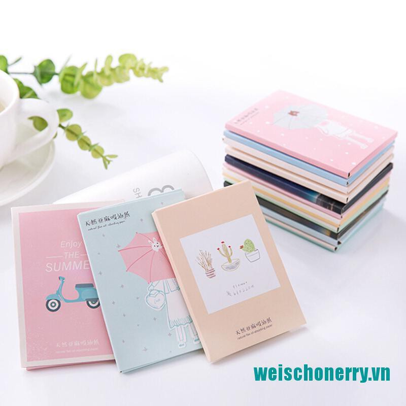 [Hàng mới về] Giấy thấm dầu họa tiết hoạt hình đáng yêu phong cách Hàn Quốc