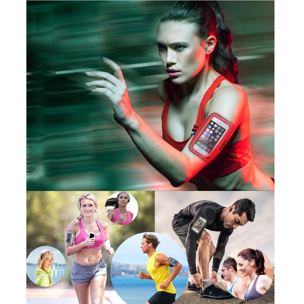 Bao Đeo Tay Điện Thoại Chạy Bộ Thể Dục Siêu Mỏng Nhẹ
