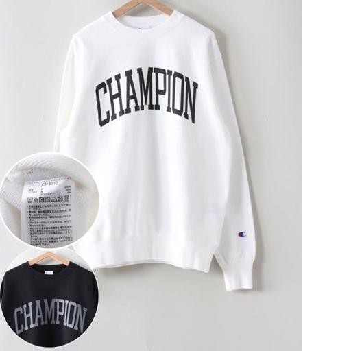 Đều11.11|R-1288||Áo sweater Cotton cổ tròn in chữ Champion trẻ trung năng động