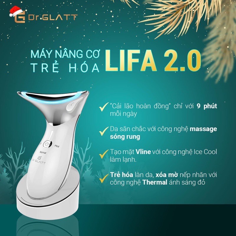 [HÀNG ĐỨC] Máy nâng cơ trẻ hoá da xoá nếp nhăn DR GLATT LIFA 2.0