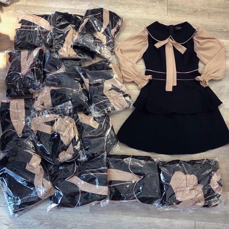 Váy tay bồng đầm dáng xòe🌈FREESHIP🌈mẫu đầm nữ đầm dáng xòe siêu xinh, cổ bẻ thắt nơ, thích hợp đi làm đi chơi - L021 | BigBuy360 - bigbuy360.vn
