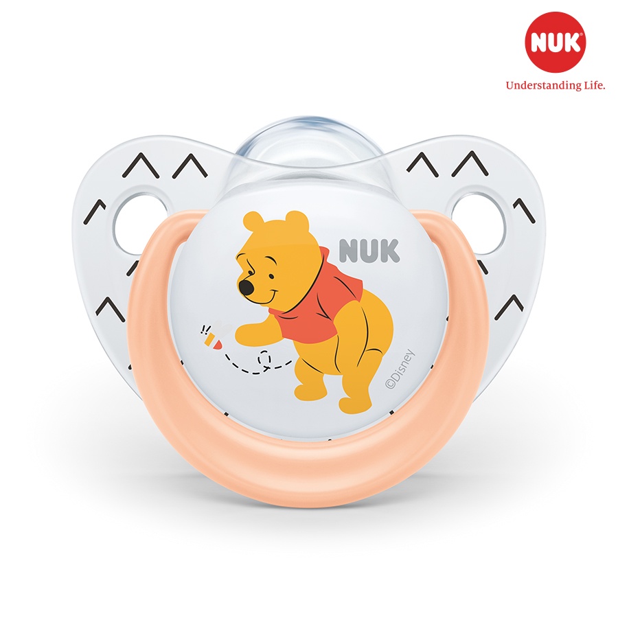 Bộ 2 ty ngậm Silicone NUK Sleeptime Disney cho bé 0 - 18 tháng tháng (2 cái/hộp) - ti giả cho trẻ sơ sinh