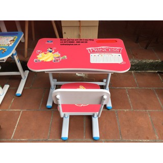 Bộ bàn học sinh hòa phát BHS29A-3 màu hồng