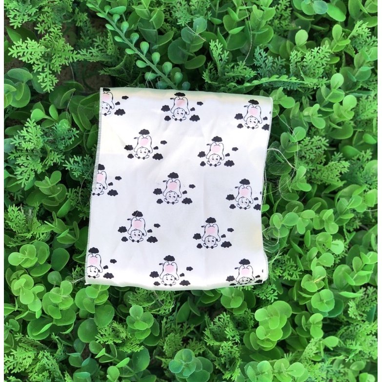 VẢI MAY SCRUNCHIES KÍCH THƯỚC 12x55cm hoạ tiết hoạt hình, trái cây