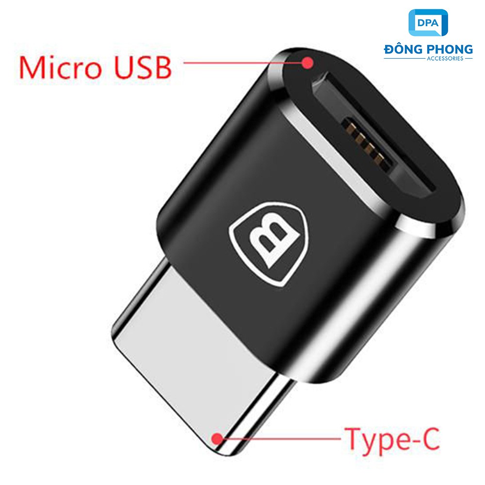 Đầu Chuyển Micro USB Sang Type C Chính Hãng Baseus