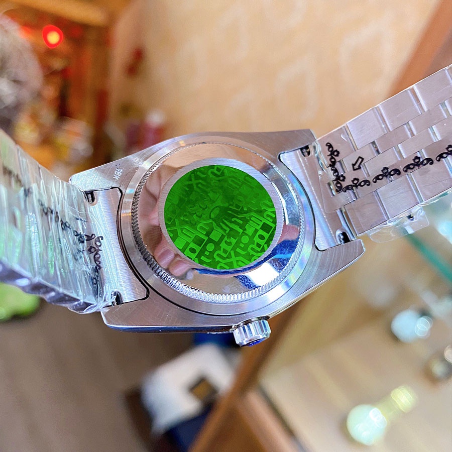 Đồng hồ Nam Rolex máy nhật vành đá dòng cơ Automatic size 38mm vỏ trắng