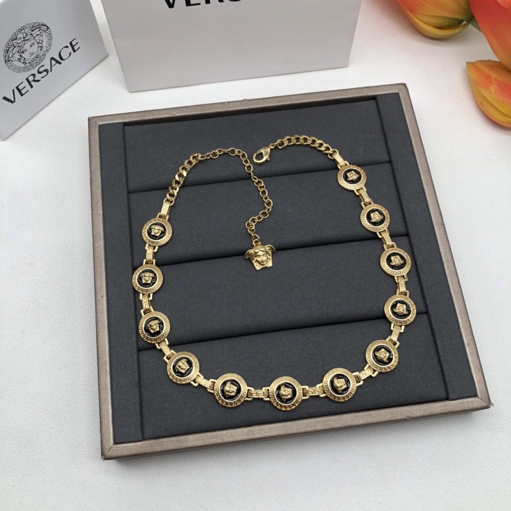 Vòng cổ titan chocker thương hiệu VS mạ vàng sang chảnh VCH12