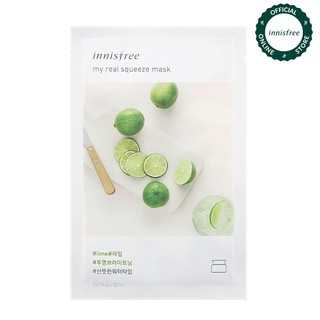 Mặt nạ giấy làm sáng da từ chanh Innisfree My Real Squeeze Mask - Lime 20ml