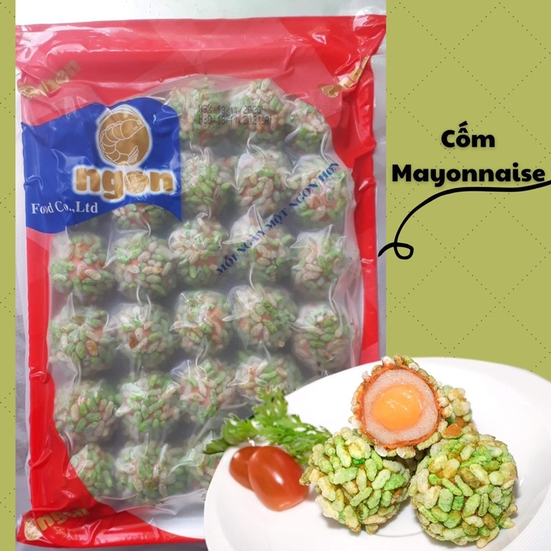 CHẢ CÁ TẨM CỐM SỐT MAYONNAISE NHÂN PHÔ MAI Ô NGON