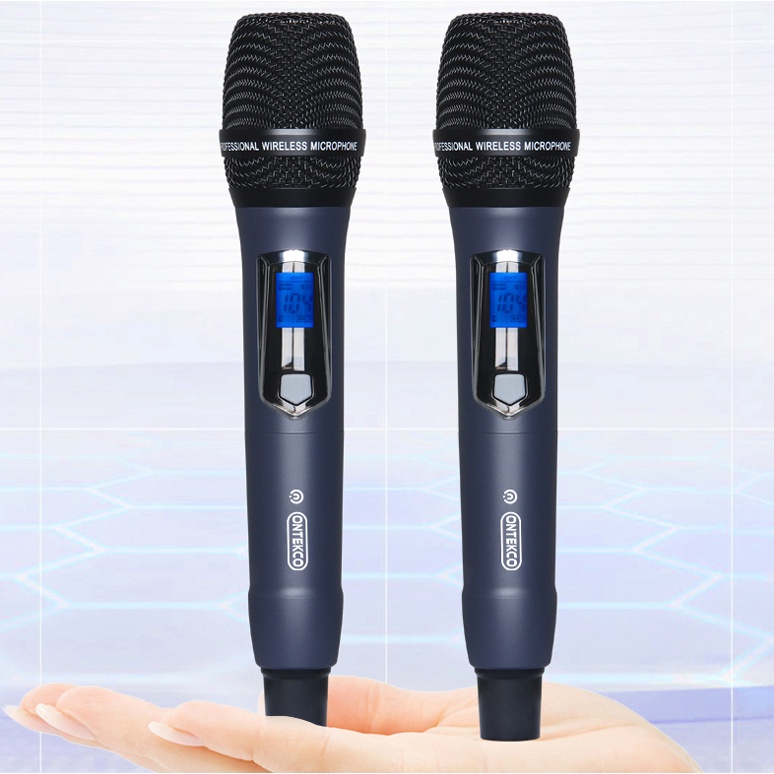 Bộ micro không dây ONTEKCO U10B cao cấp dùng cả trong nhà và ngoài trời, thu sóng lên tới 120M