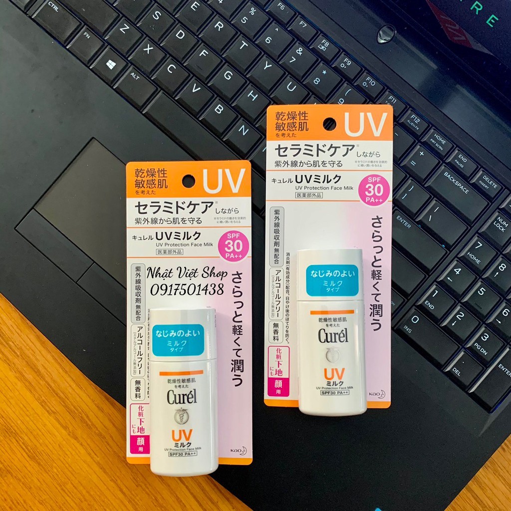 Sữa Chống Nắng Curel UV Protection Face Milk SPF30 PA++ (30ml)