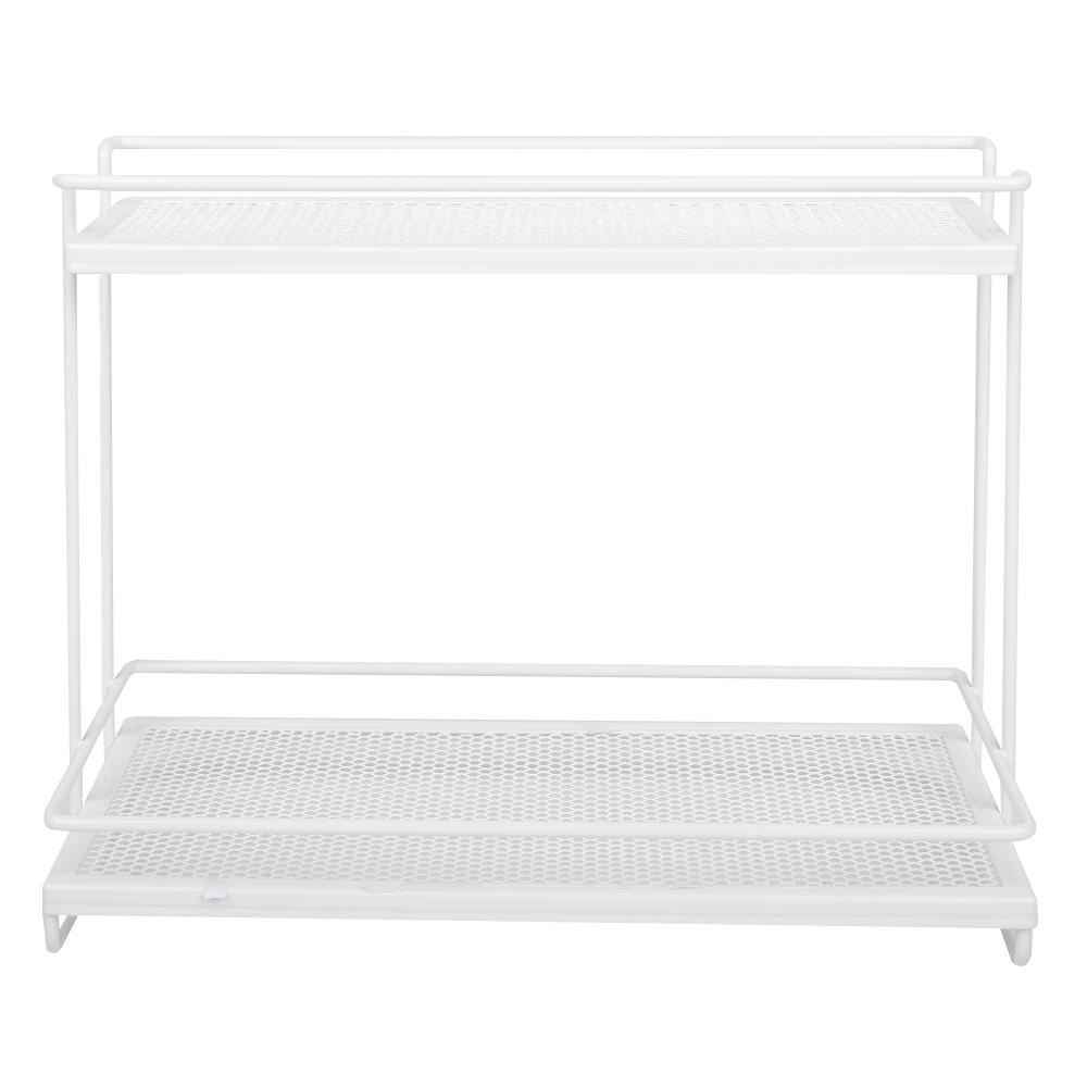 HomeBase KECH Kệ bếp 2 tầng bằng thép sơn mạ Thái Lan W31xD13xH23cm màu trắng