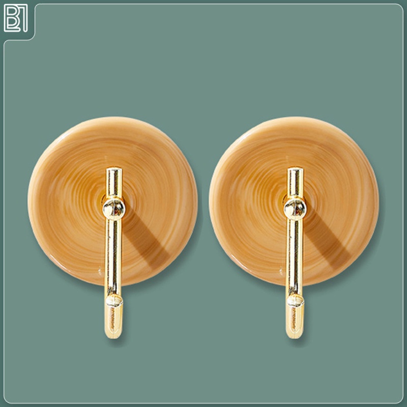 Set 2 Móc Treo Đồ Dán Tường Hình Chữ J Sang Trọng Chống Ẩm Mốc