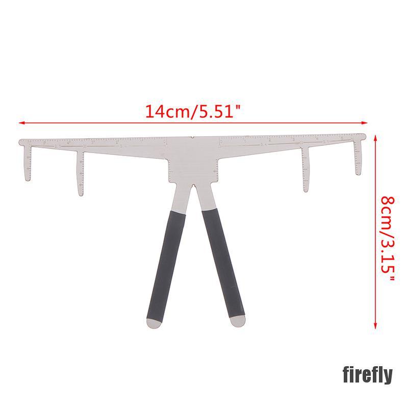 Thước Đo Cân Bằng Kèm 3 Khuôn Điêu Khắc Lông Mày Chuyên Dụng