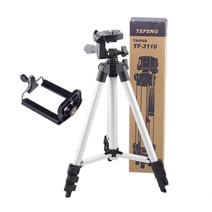 &gt;Gậy Chụp Ảnh 3 Chân Tripod 3110 .3120 Tặng 1 kẹp điện thoại -Gậy livetrem cực chắc