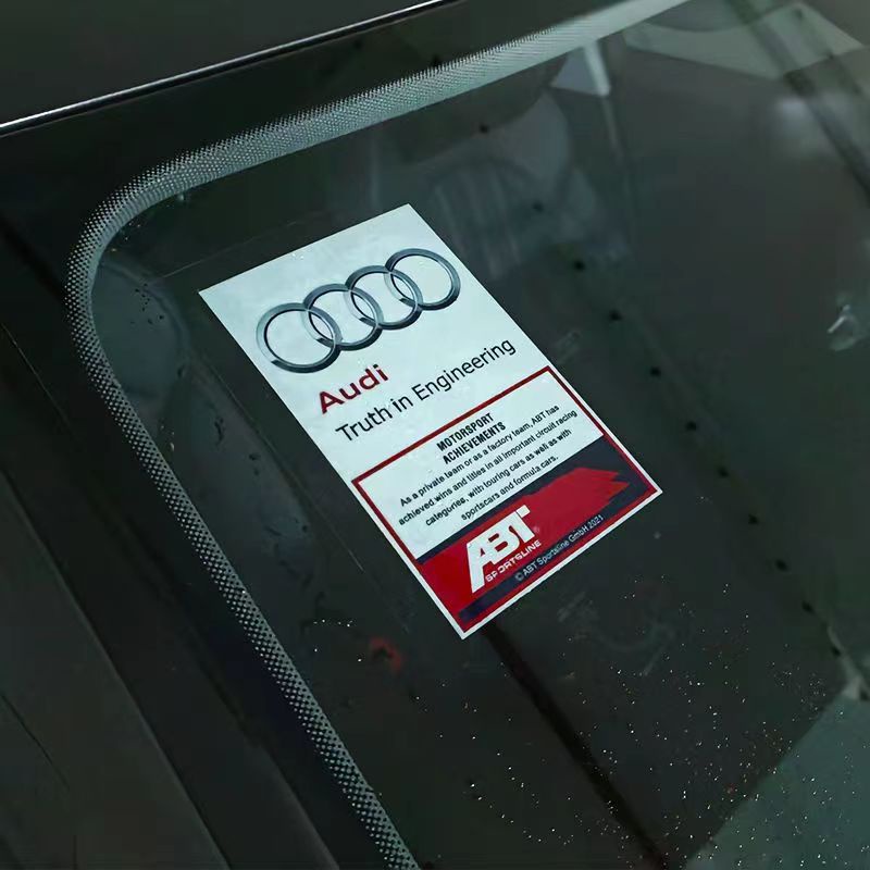 Miếng Dán Trang Trí Kính Chắn Gió Dành Cho Xe Hơi AUDI A3 A4 A6 Q3 Q4 Q5 TT