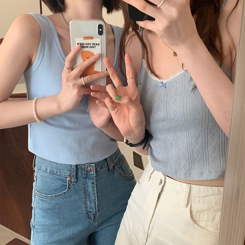 Áo Hai Dây Họa Tiết Hoa Xinh Xắn Thời Trang Cho Nữ