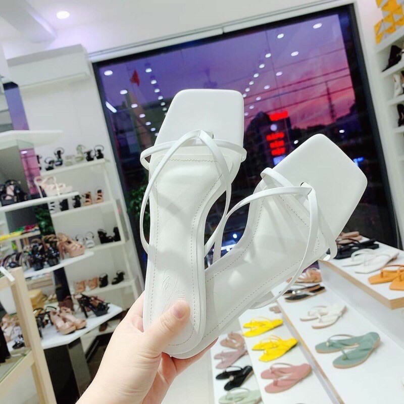 [HOT TREND]Giày cao gót 8-9 cm chất lụa đính nơ , gót thời trang cao cấp KOREA