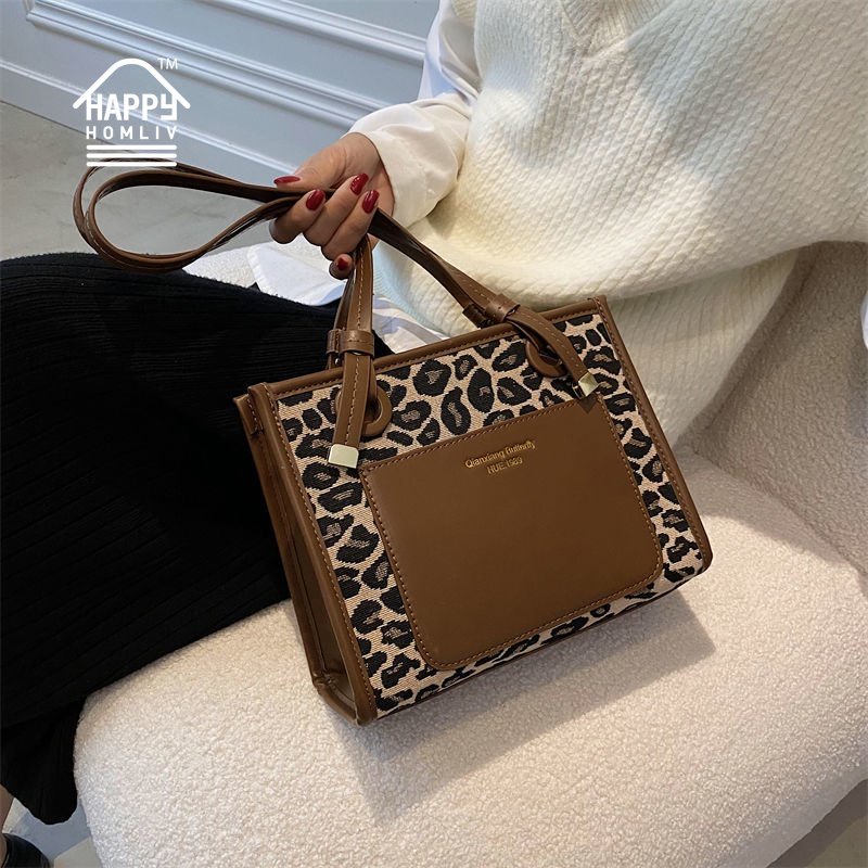 Túi đeo vai HAPPY HOMLIV họa tiết phong cách retro cho nữ