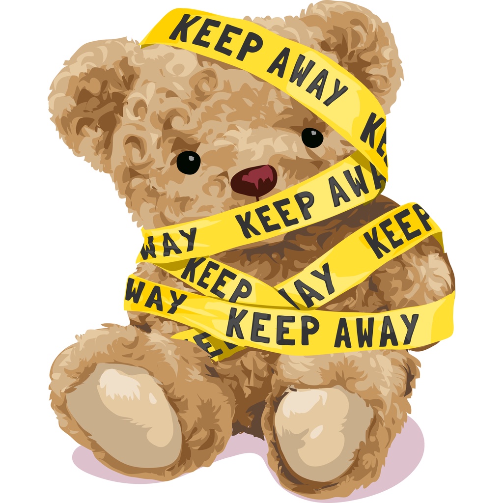 - Hình Gấu Teddy TD40 in bằng bàn ủi, bàn là