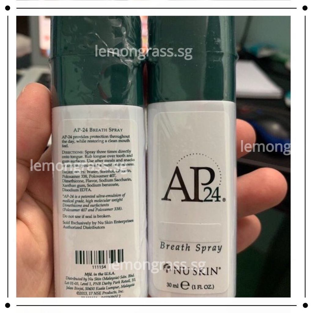Xịt thơm miệng  AP24 Anti-Plaque - Xịt Miệng AP24 Nuskin Chính Hãng 100% đến từ Mỹ