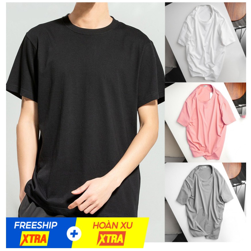 Áo thun N7 trơn 5 màu phông basic tee ngắn cổ tròn cộc tay cao cấp cotton 100% hàng hiệu nam nữ Unisex dáng thể thao