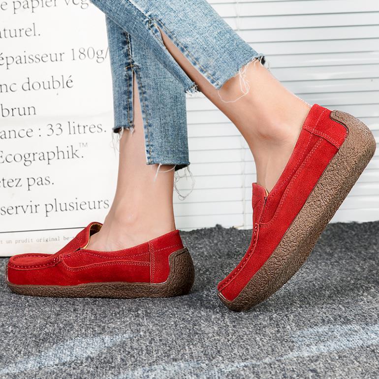 Giày da lộn phong cách năng động cho nữ size 35-42 HMT