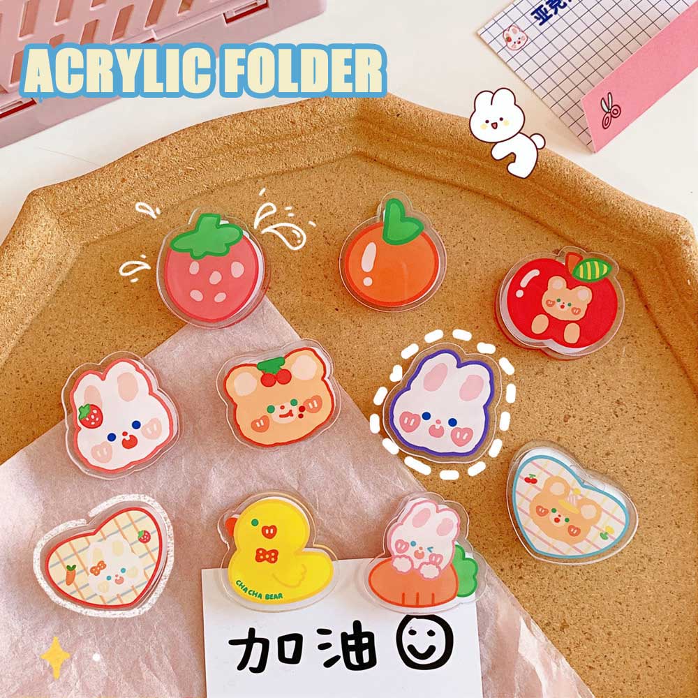 Kẹp giữ giấy bằng nhựa acrylic kích thước nhỏ nhắn tiện dụng