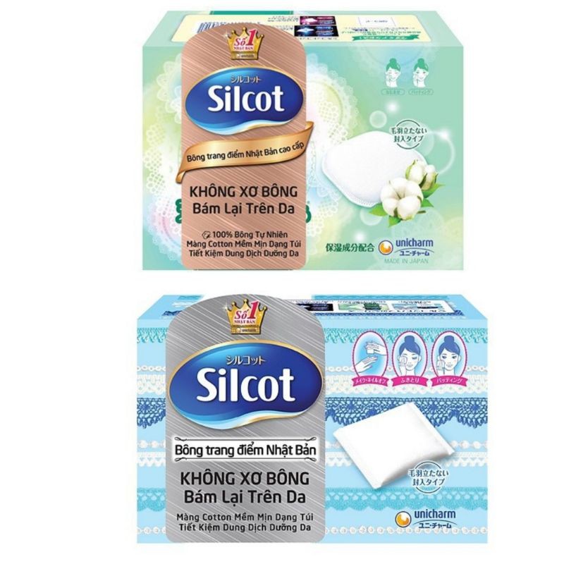 Bông tẩy trang Silcot (loại Premium 66 miếng/82 miếng/hộp)