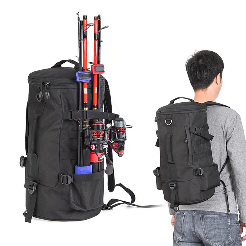 Ba Lô Hình Trụ Chống Thấm Nước Dung Tích 23L Đựng Mồi Câu Cá