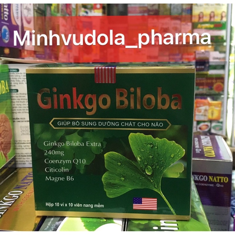 Viên bổ não Ginko Biloba 240mg - Lá xanh đậm