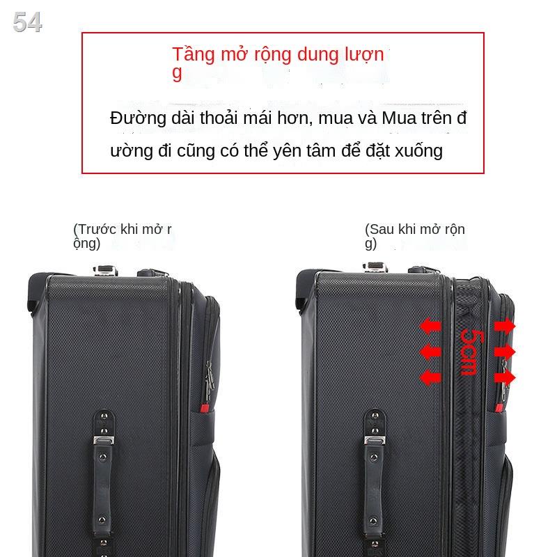 （Hộp kéo）Hộp đựng hành lý sức chứa lớn xe đẩy học sinh nam mẹ vali vải Oxford mật khẩu 20 inch 28 bánh đa năng