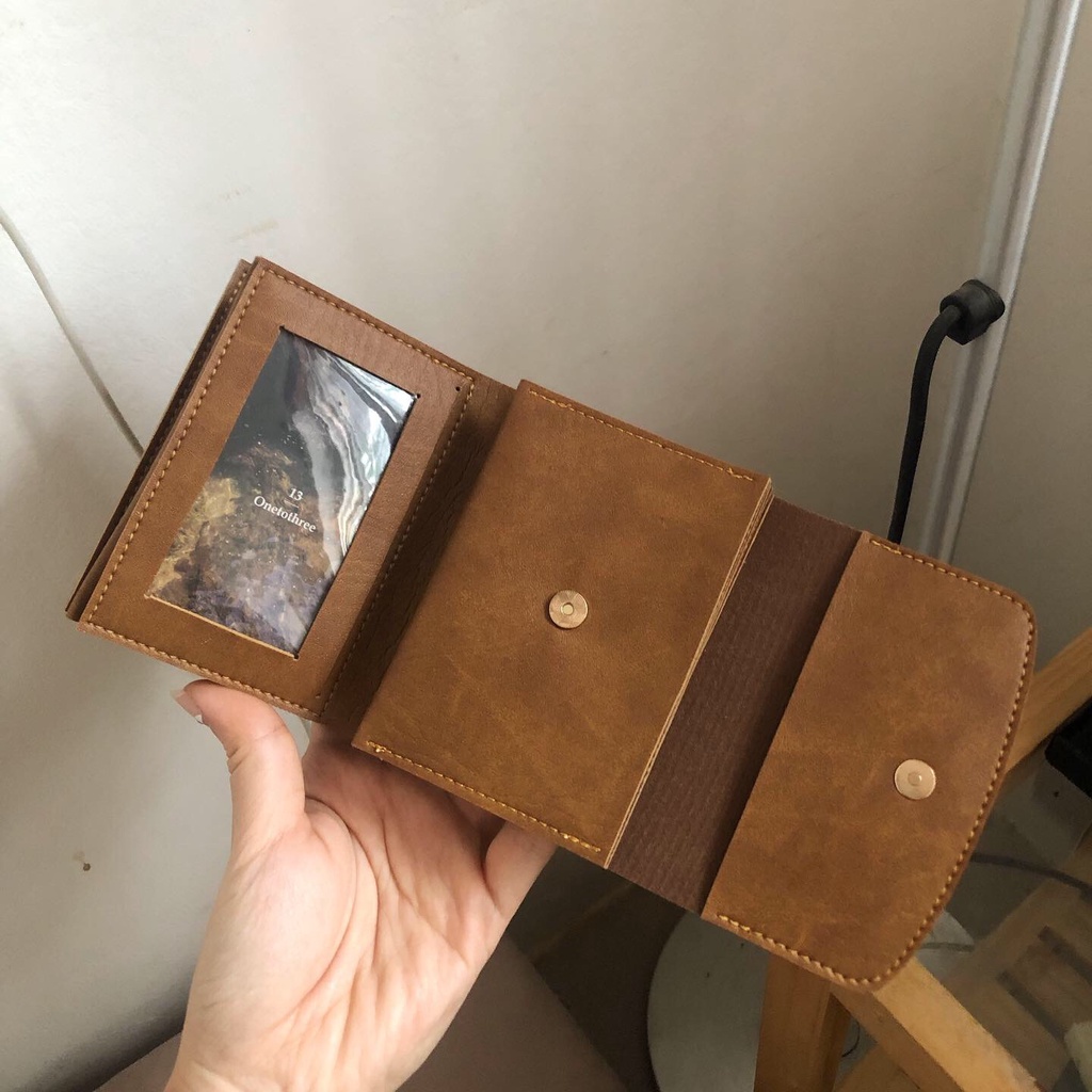 Ví da nữ Handmade Boxx Wallet Onetothree