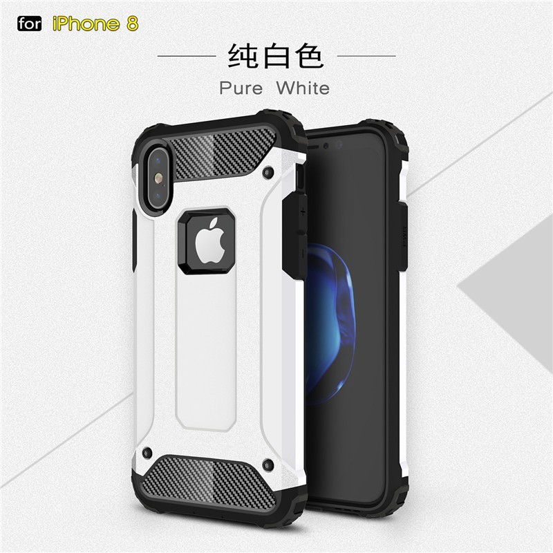 iPhone 8 / Plus Protection Armor Silicone TPU + PC Hard Case