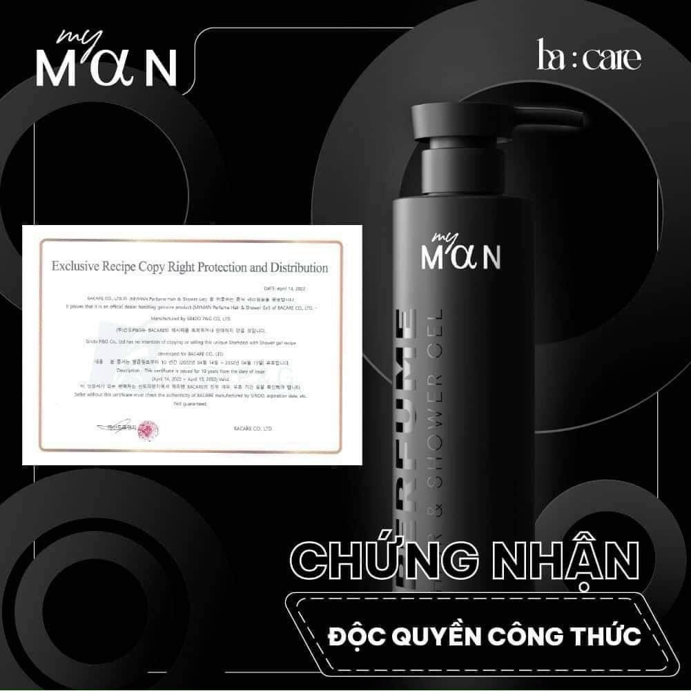 [Chính Hãng] Sữa Tắm Gội My Man Ba Care 5 in 1 Ca Sĩ Bảo Anh - 8809446657258