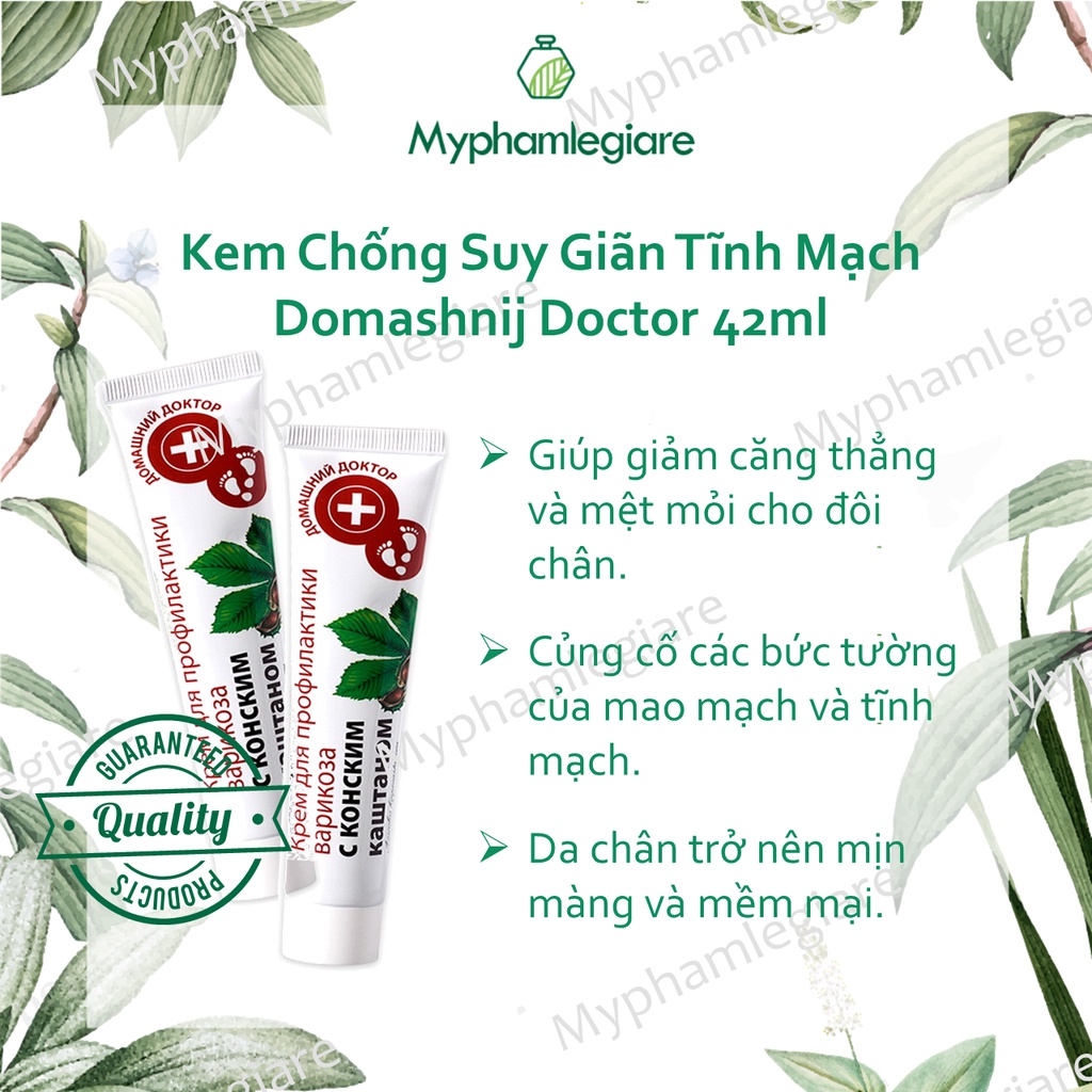 KEM DƯỠNG CHỐNG SUY GIÃN TĨNH MẠCH Domashnij Doctor