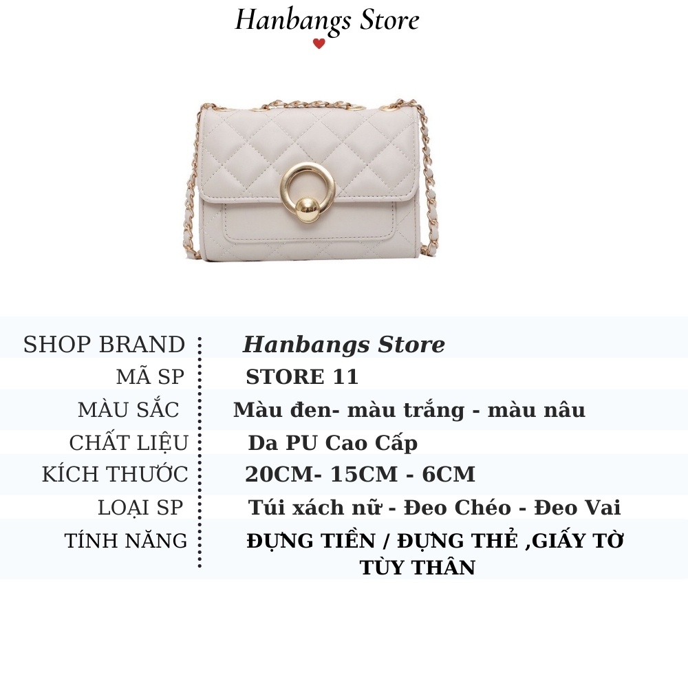 Túi xách nữ đeo chéo đeo vai công sở mới nhất sang trọng lịch sự HANBANGS STORE 11