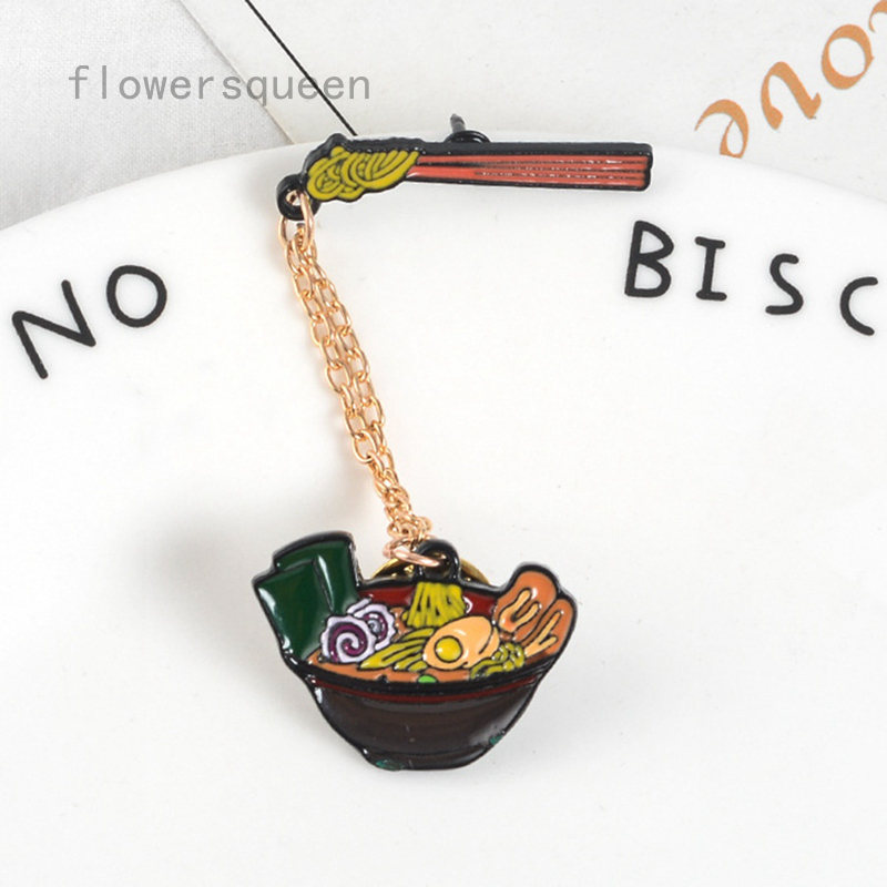 flowersqueen Ghim Cài Áo Hình Tô Mì Trứng Độc Đáo Thời Trang