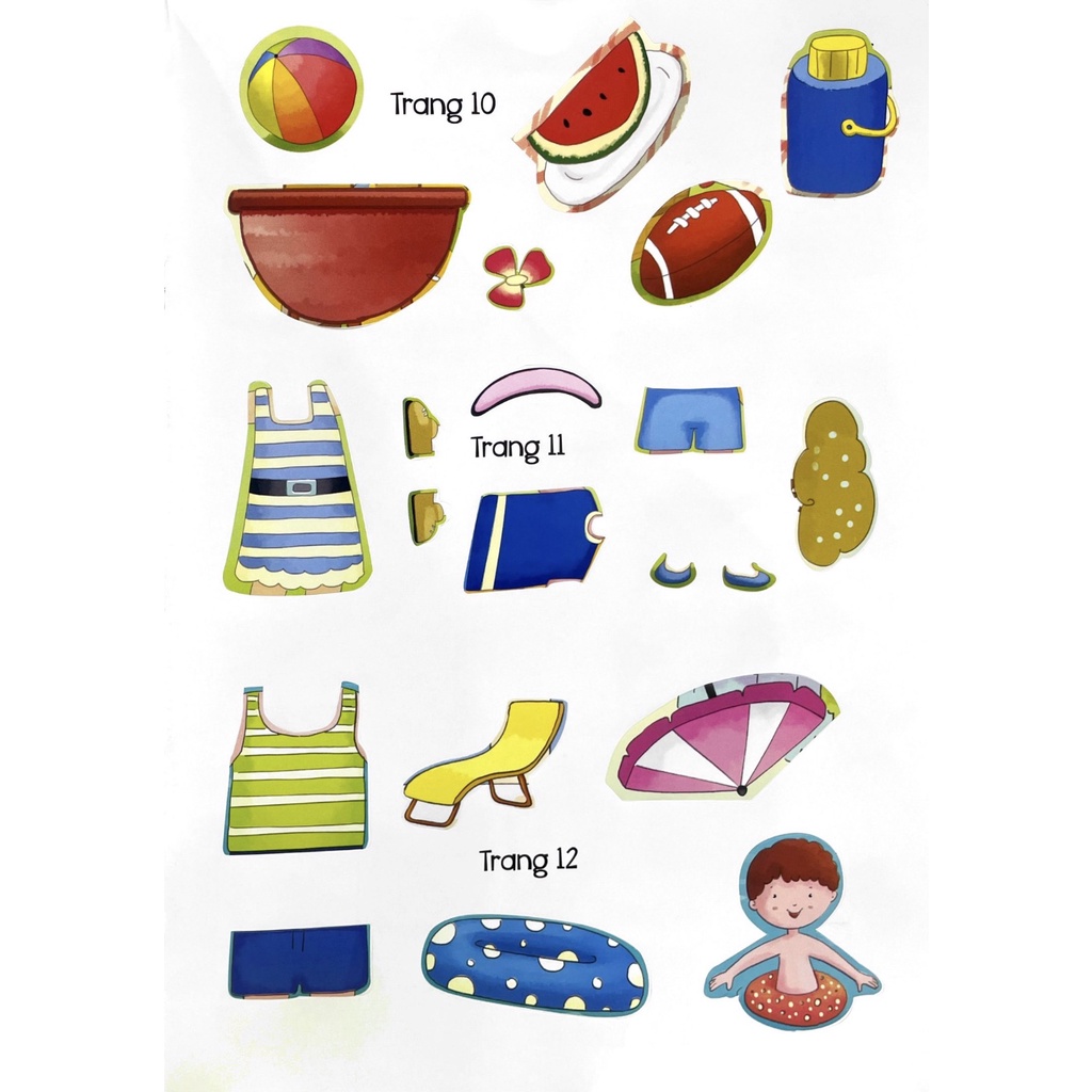 Sách - Sticker Chuẩn bị Trang Phục [NDBOOKS]