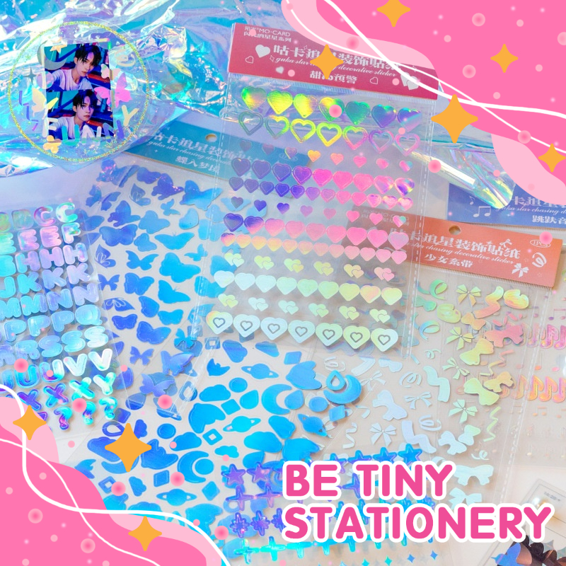 Sticker trang trí Toploader Mo-card hologram lấp lánh - Be Tiny Stationery