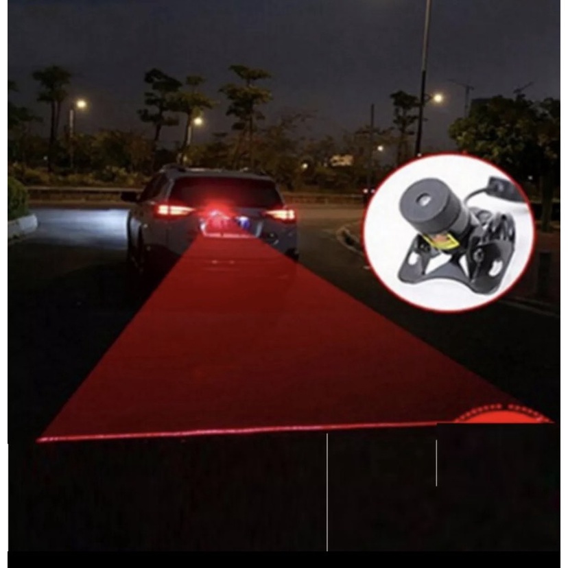 Đèn Led Laser sương mù Ôtô Xe Máy Cảnh Báo 12V