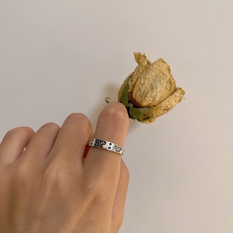 Nhẫn Thiết Kế Hình Bướm Phong Cách Hàn Quốc Xinh Xắn 22482 Dành Cho Nữ