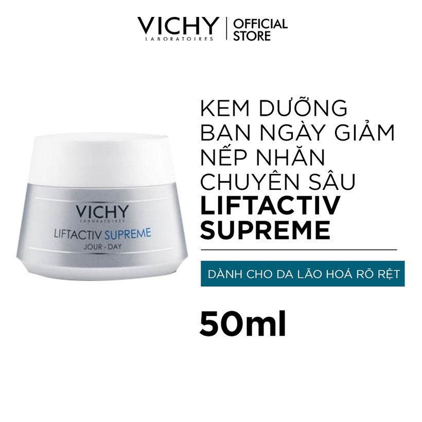 VICHY - KEM DƯỠNG CHỐNG NHĂN VÀ LÀM SĂN CHẮC DA BAN NGÀY 50ML+TẶNG GEL CẤP ẨM VICHY 15ml