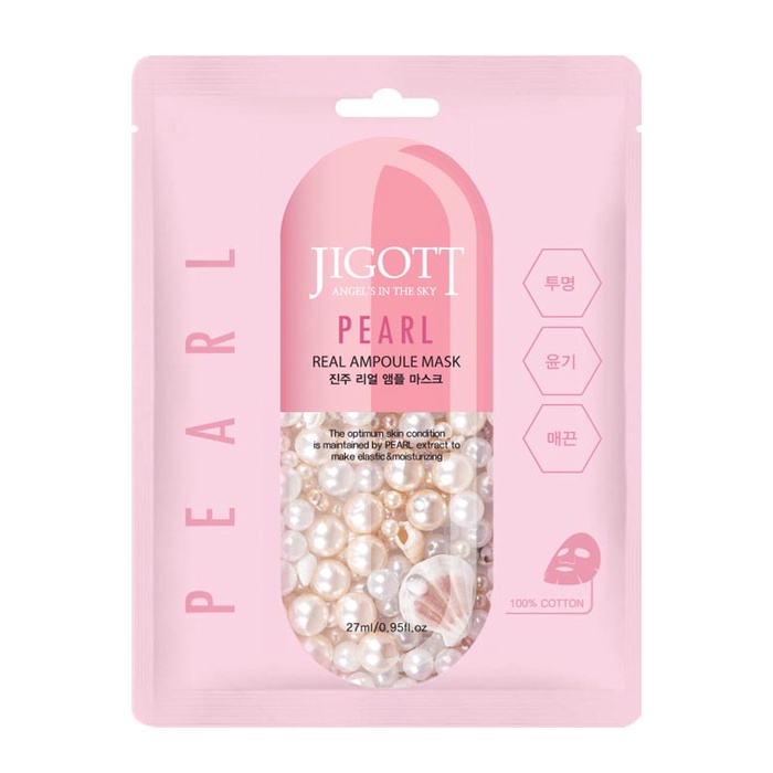 Daiso Mặt Nạ Jigott Ngọc Trai mịn da 27ml