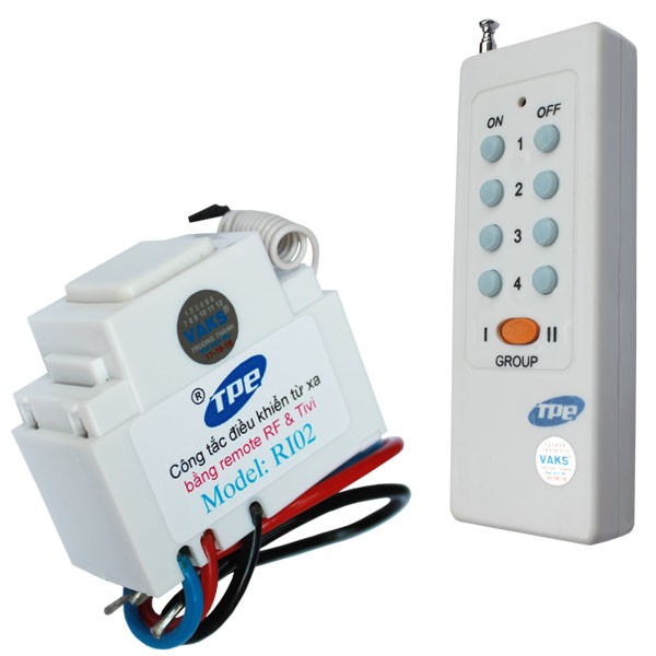 Bộ 1 công tắc điều khiển từ xa IR-RF TPE RI02+ 01 Remote 8 nút - lắp mặt panasonic
